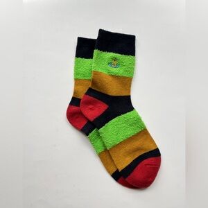Vivienne Westwood Green, Red, and Gold Striped Socks